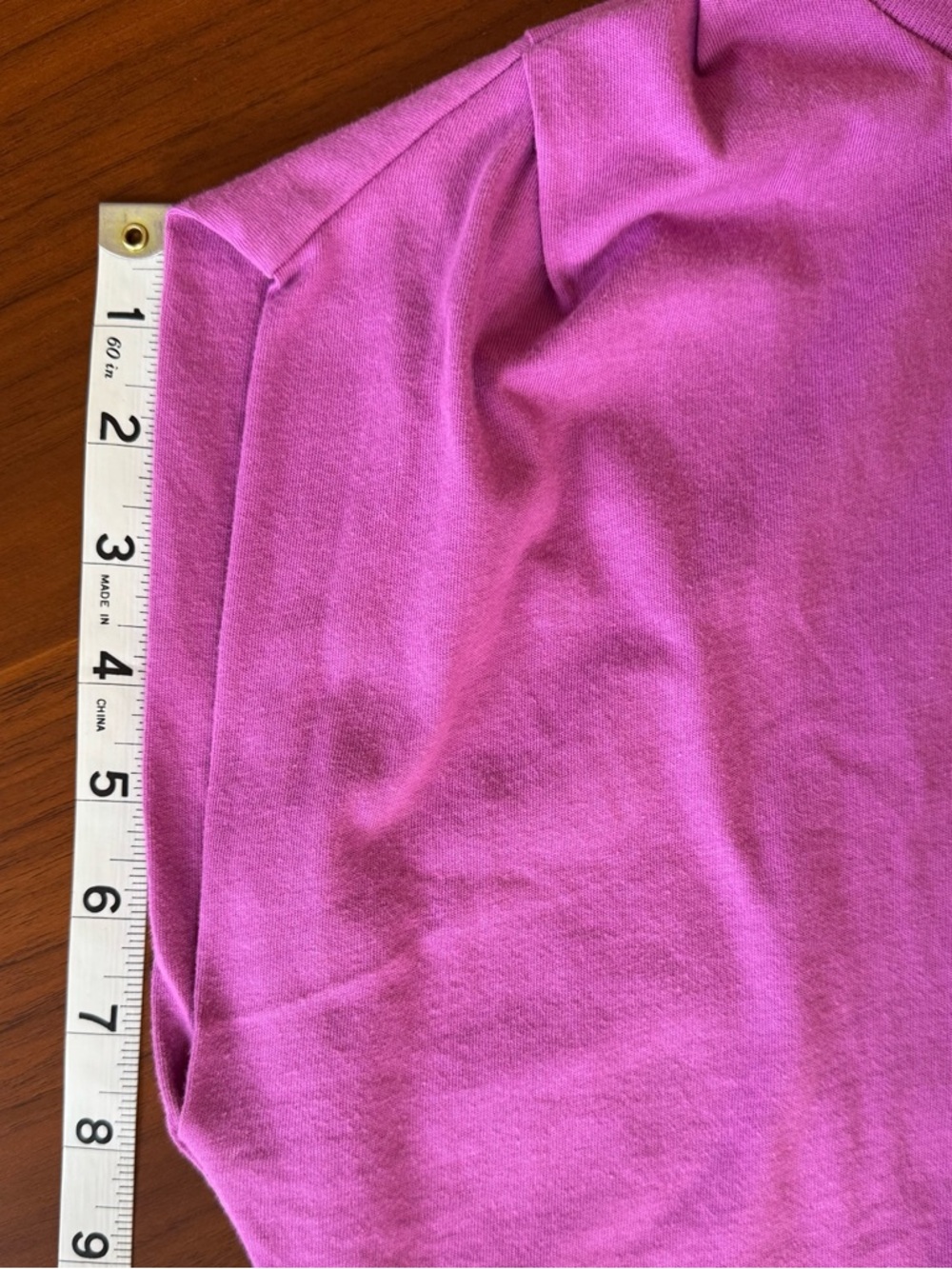 NWT Evereve Leah Gathered Tee by Michael Stars in Orchid - Picture 9 of 10